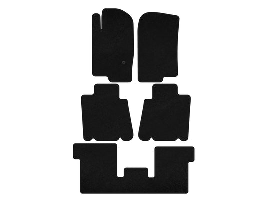 Textile Floor Mats Classic (3 Rows, Black) for Ford Explorer 2001-2005 - image 1
