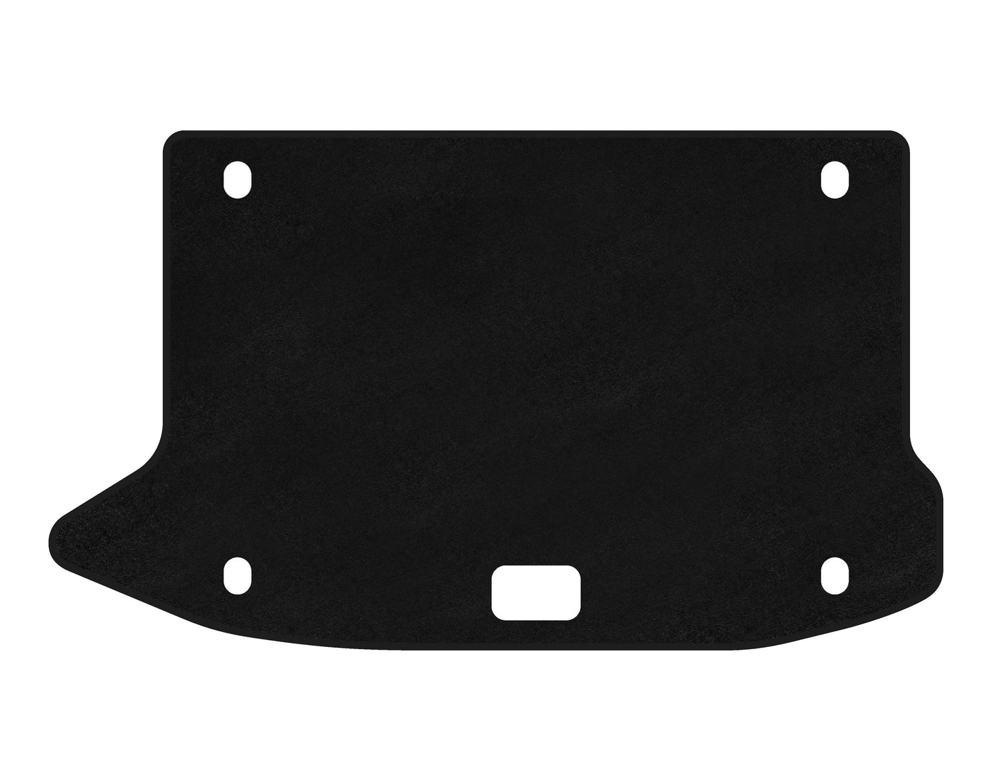 Classic textile trunk mat (2017-2020, Petrol, Black) for Hyundai Kona 2017-2023 - image 1