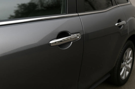 Chrome Door Handle Covers V2 (4 pcs, Stainless Steel) for Mazda CX-7 2006-2012 - image 1
