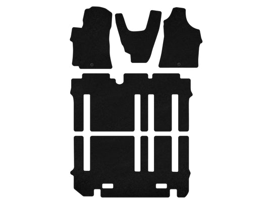 Textile Floor Mats Premium (Full Set, Black) for Hyundai H300, H1, Starex 2008-2020 - image 2