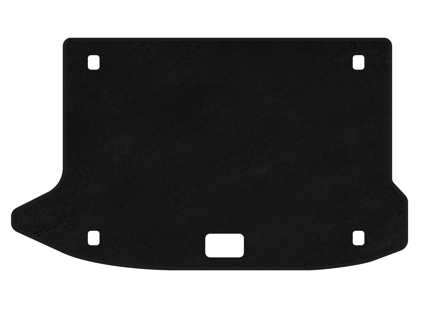 Trunk mat textile Premium (Electro, Black) for Hyundai Kona 2017-2023 - image 1