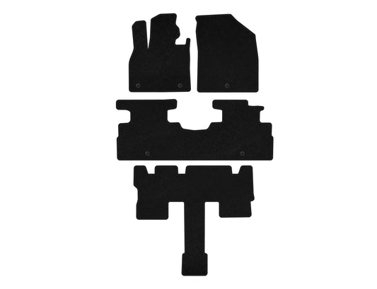 Textile Floor Mats Classic (3 Rows, 7-Seater, Black) for Hyundai Palisade 2018-2025 - image 1