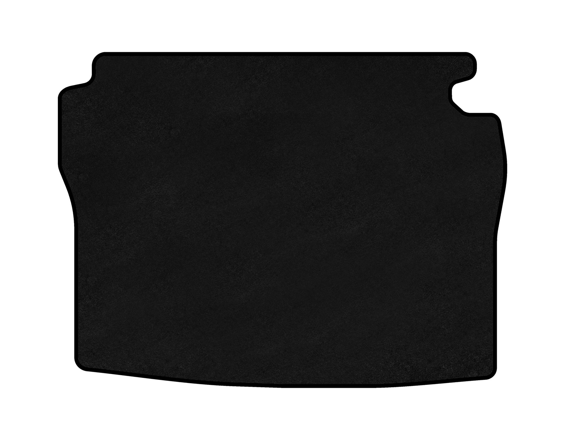 Trunk mat textile Classic (SD, Short base, Black) for Mercedes S-class W126 - image 1