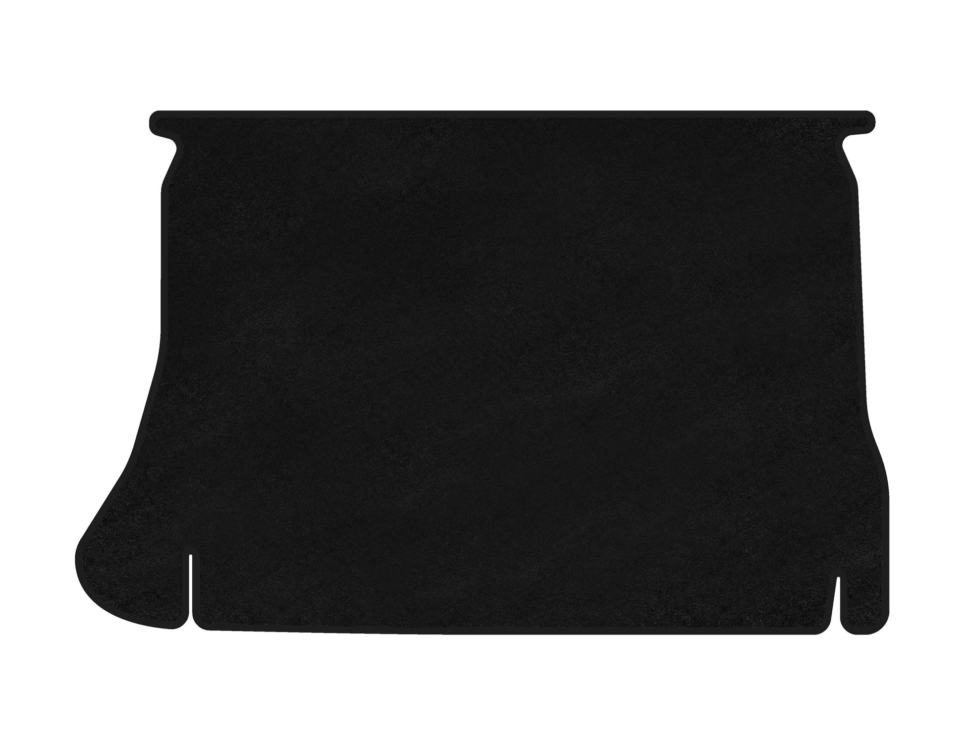 Trunk Mat Textile Classic (HB, Black) for Daewoo Lanos 1998-2017 - image 1