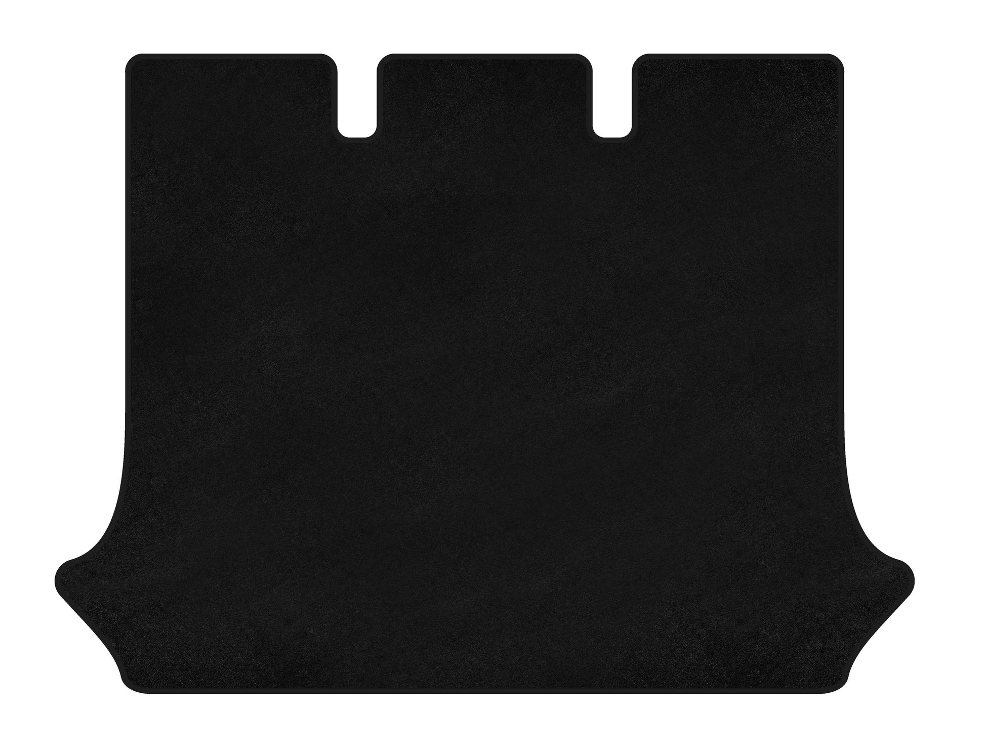 Trunk mat textile Classic (Black) for Fiat Doblo I 2001-2005 - image 1