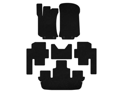 Textile Floor Mats Premium (3 Rows, Black) for Mercedes R-class W251 2005-2017 - image 1