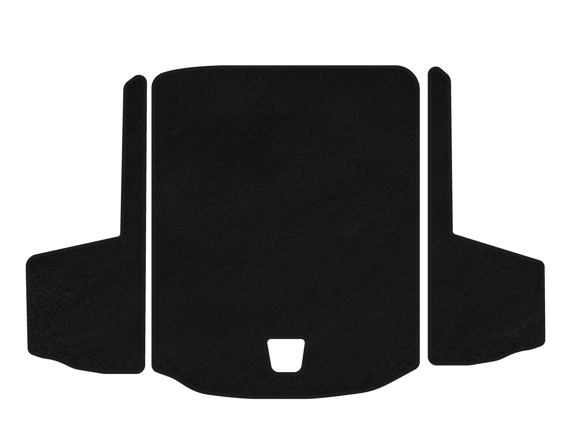 Trunk mat textile Premium (SD, Black) for Cadillac ATS - image 1