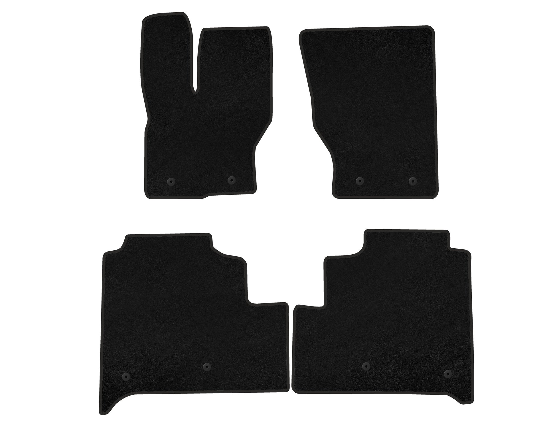 Textile Floor Mats Premium (Long, Black) for Range Rover IV L405 2013-2021 - image 1