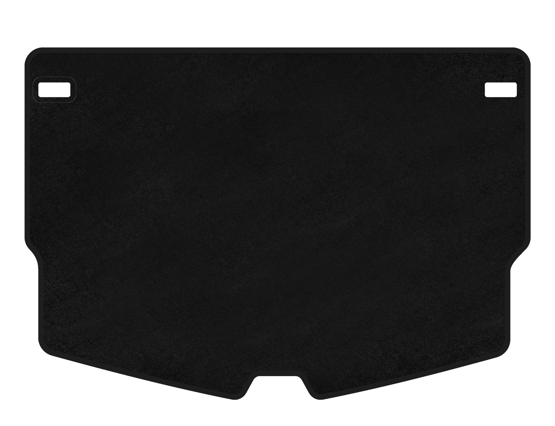 Trunk mat textile Premium (HB, Black) for Nissan Note 2012-2020 - image 1