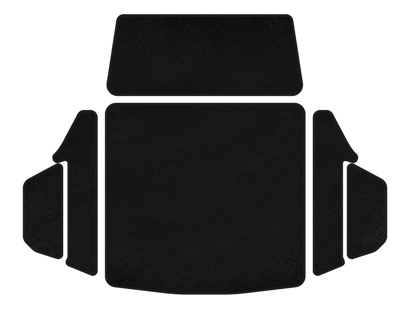 Trunk Mat Textile Premium (SD, Black) for Acura TLX 2014-2020 - image 1