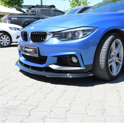 Front Bumper Lip for M-Sport (black) for BMW 4 Series F-32 2012-2020 - image 2