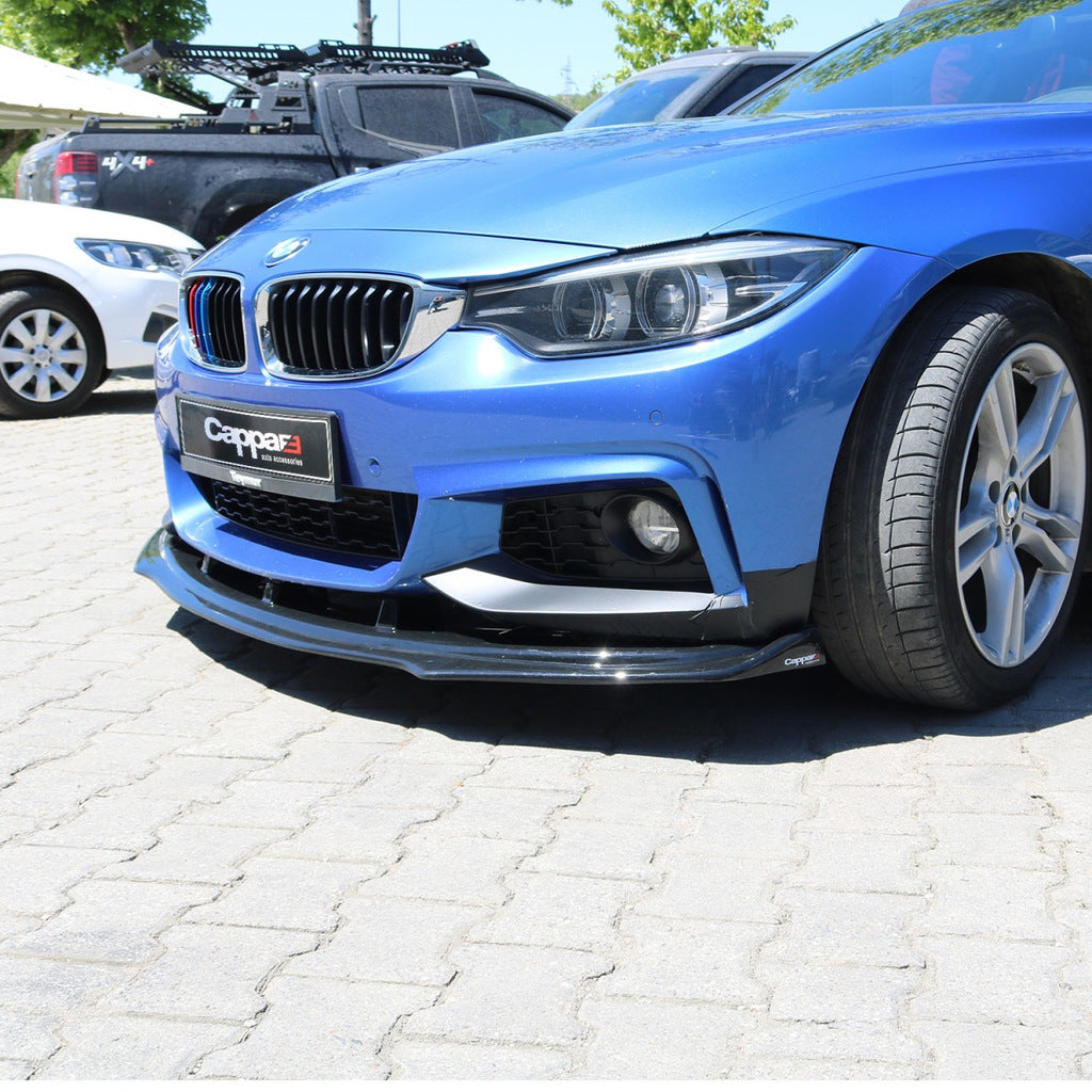 Front Bumper Lip for M-Sport (black) for BMW 4 Series F-32 2012-2020 - image 2