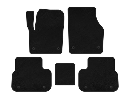 Textile Floor Mats Classic (2014-2019, 2 Rows, Black) for Land Rover Discovery Sport 2014- - image 1