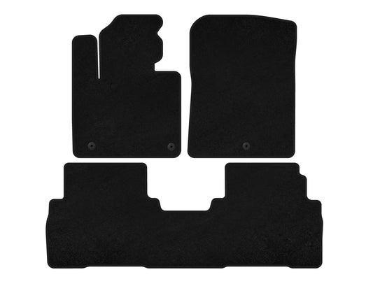 Textile Floor Mats Classic (7-Seater, Black) for Kia Sorento III UM 2014-2020 - image 1