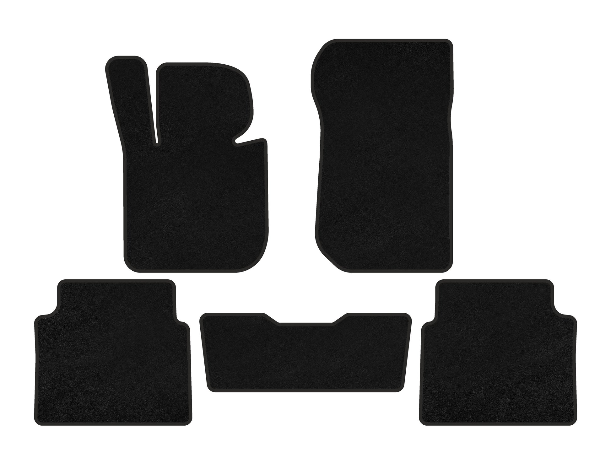 Textile Floor Mats Classic (Black) for BMW 3 Series E-36 1990-2000 - image 1