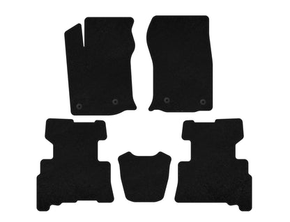 Premium Textile Floor Mats (2 Rows, 2014-2024, 7-Seater, Black) for Toyota 4Runner 2009-2024 - image 1