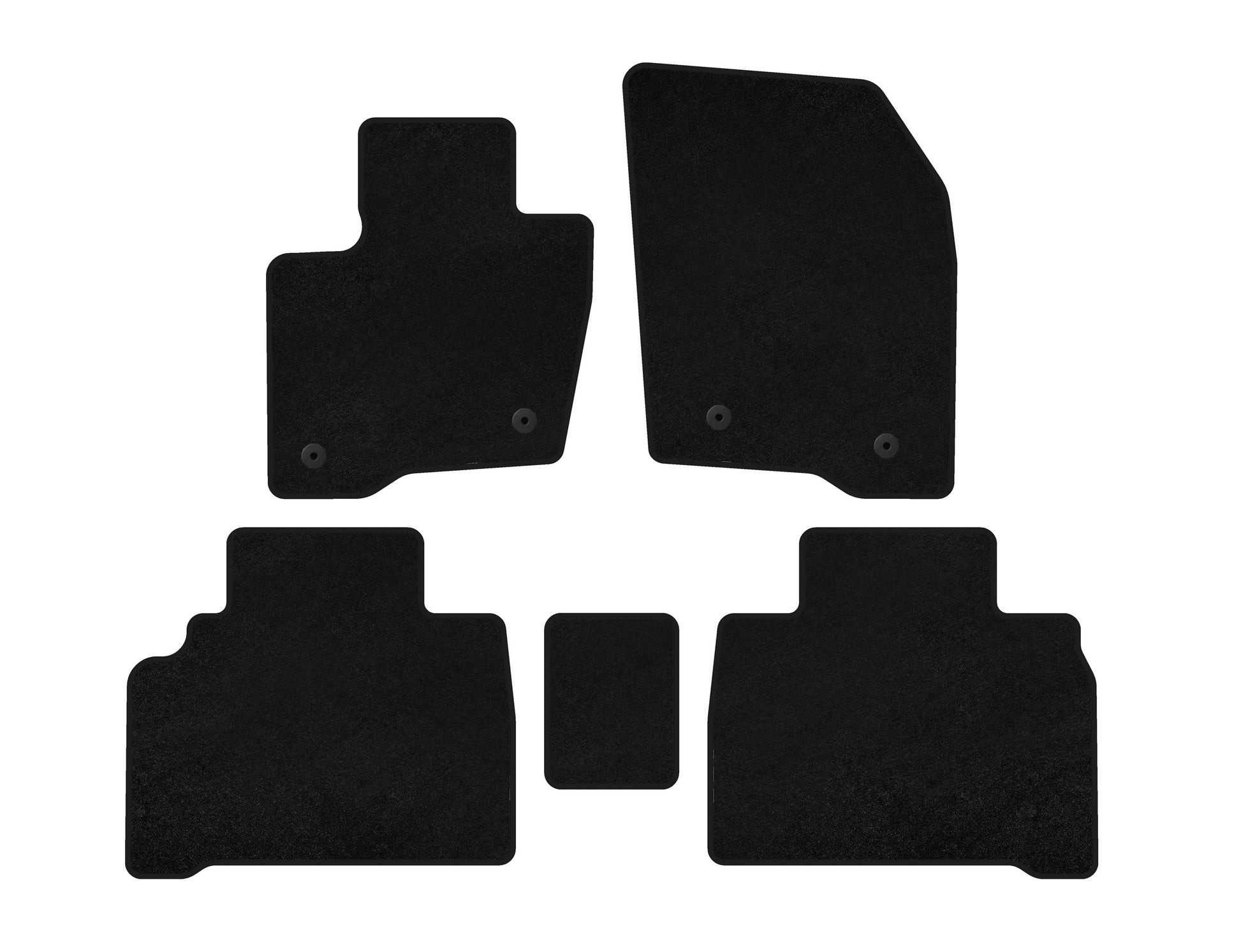 Textile Floor Mats Premium (HB, Black) for Ford Galaxy 2015- - image 1