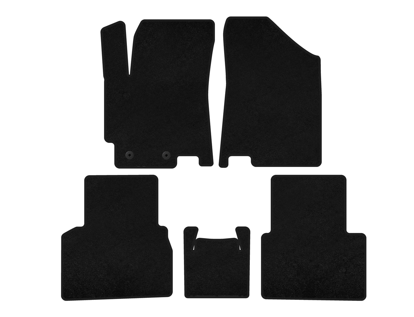 Textile Floor Mats Classic (black) for JAC J7 2018- - image 1