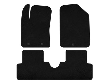Textile Floor Mats Premium (HB, Black) for Hyundai I-10 2014-2017 - image 2