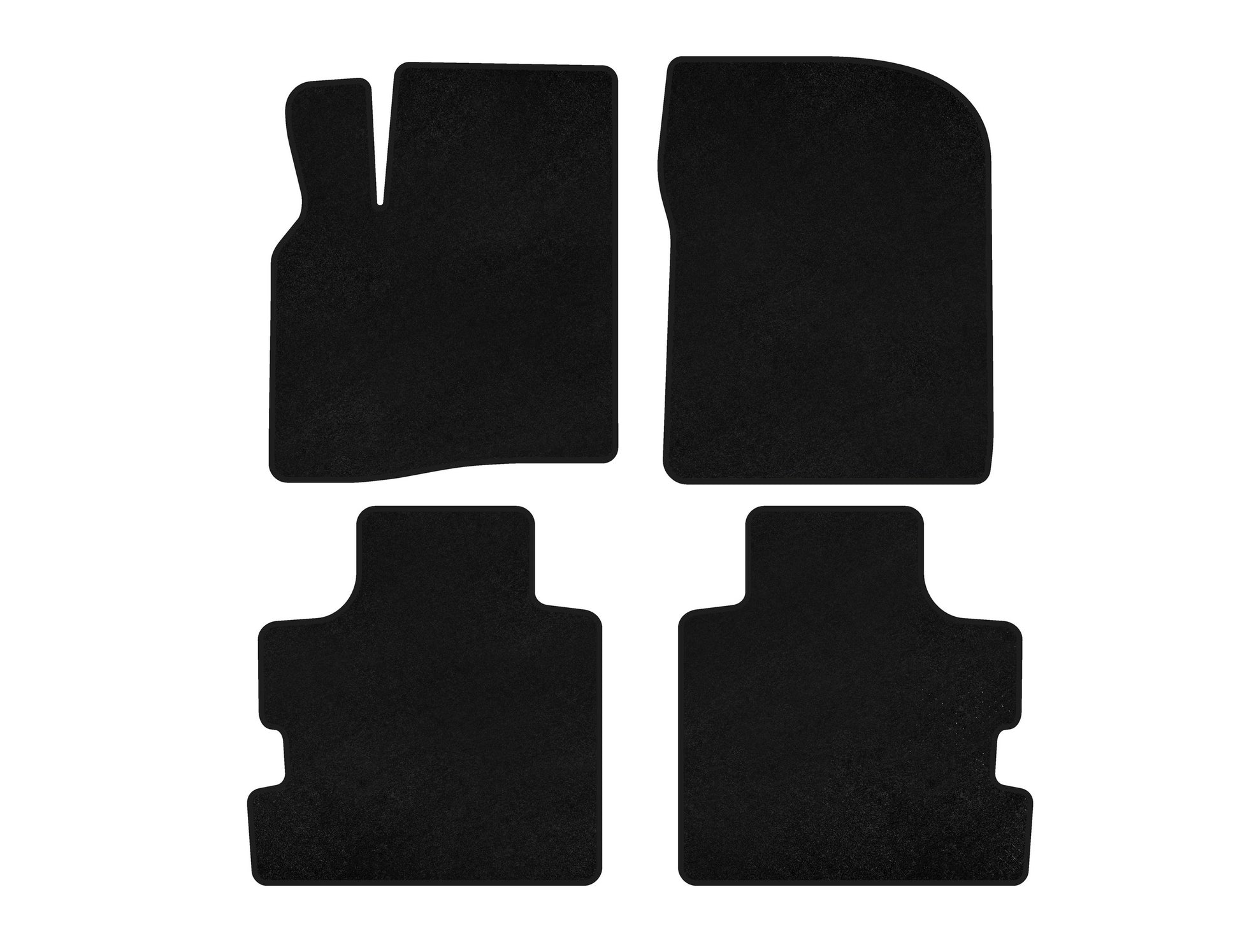 Textile Floor Mats Premium (Black) for Chrysler Pacifica 2004-2008 - image 1