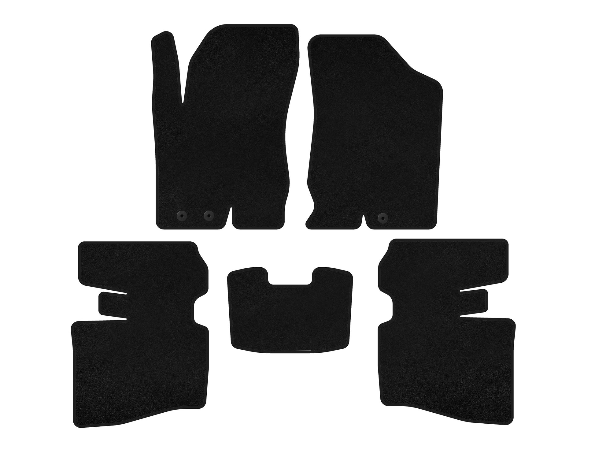 Textile Floor Mats Classic (SD, Black) for Honda Accord V 1997-2002 - image 1