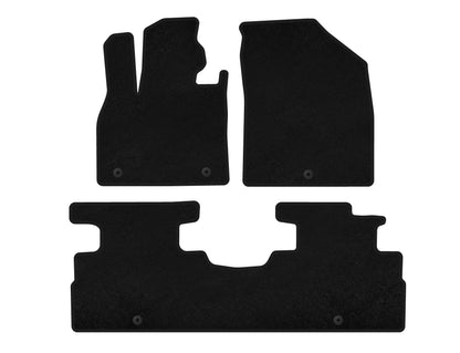 Textile Floor Mats Premium (2 Rows, 7-Seater, Black) for Hyundai Palisade 2018-2025 - image 2