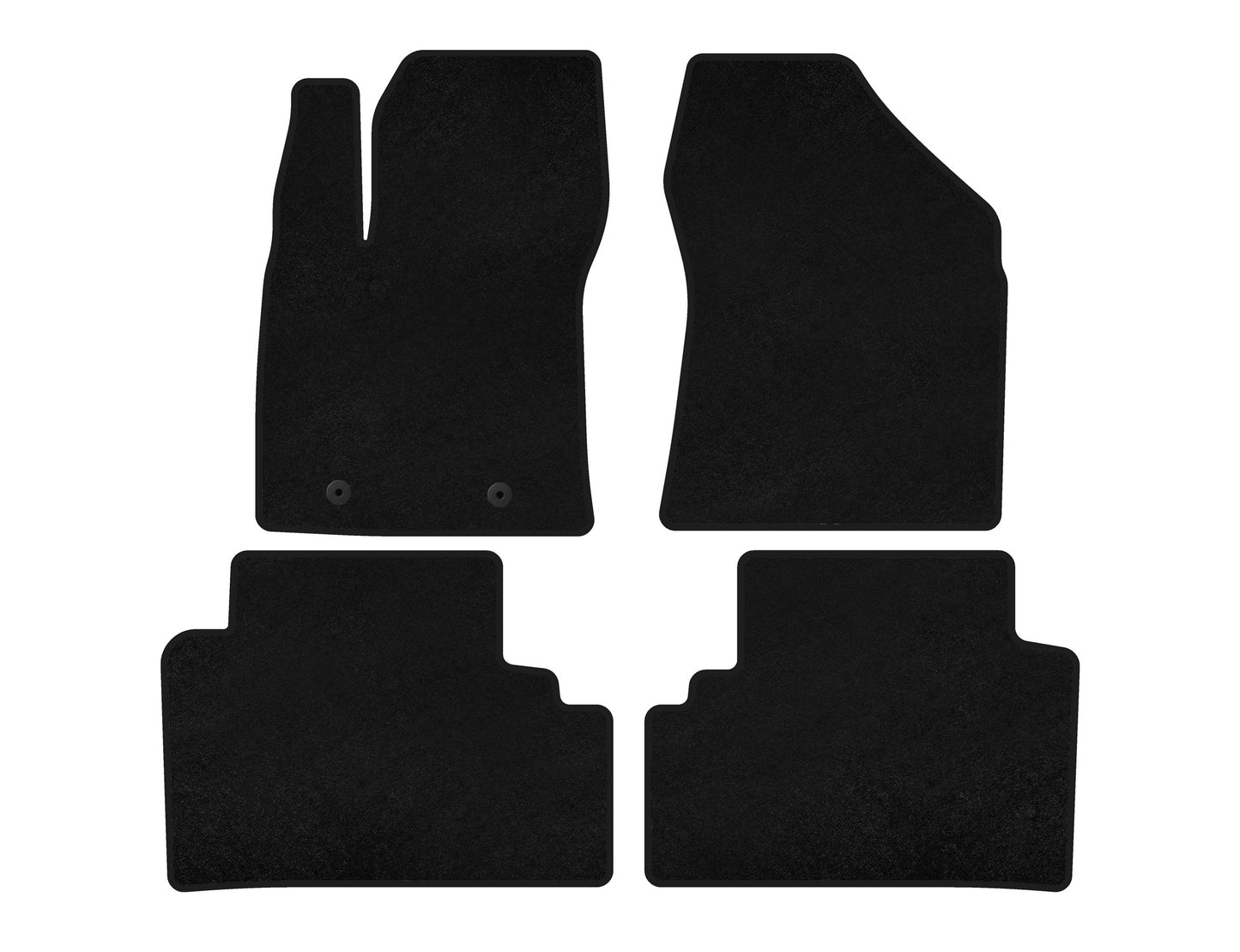 Textile Floor Mats Classic (SD, Black) for Toyota Avensis 2009-2018 - image 1