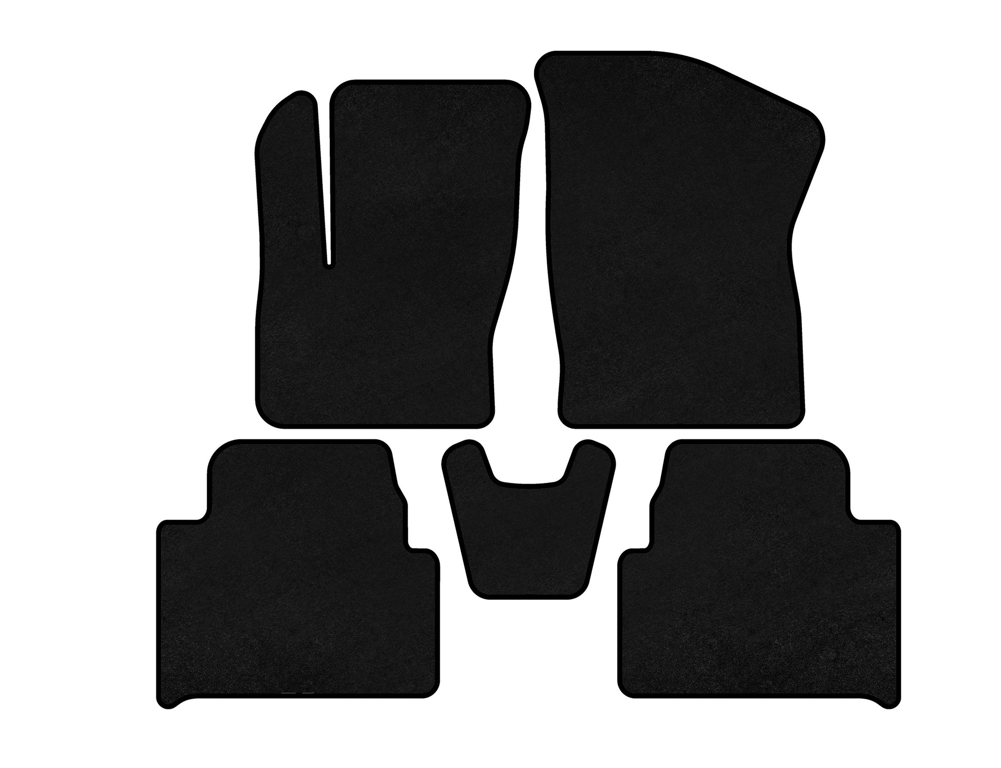 Textile Floor Mats Premium (Black) for Ford C-Max 2004-2010 - image 2