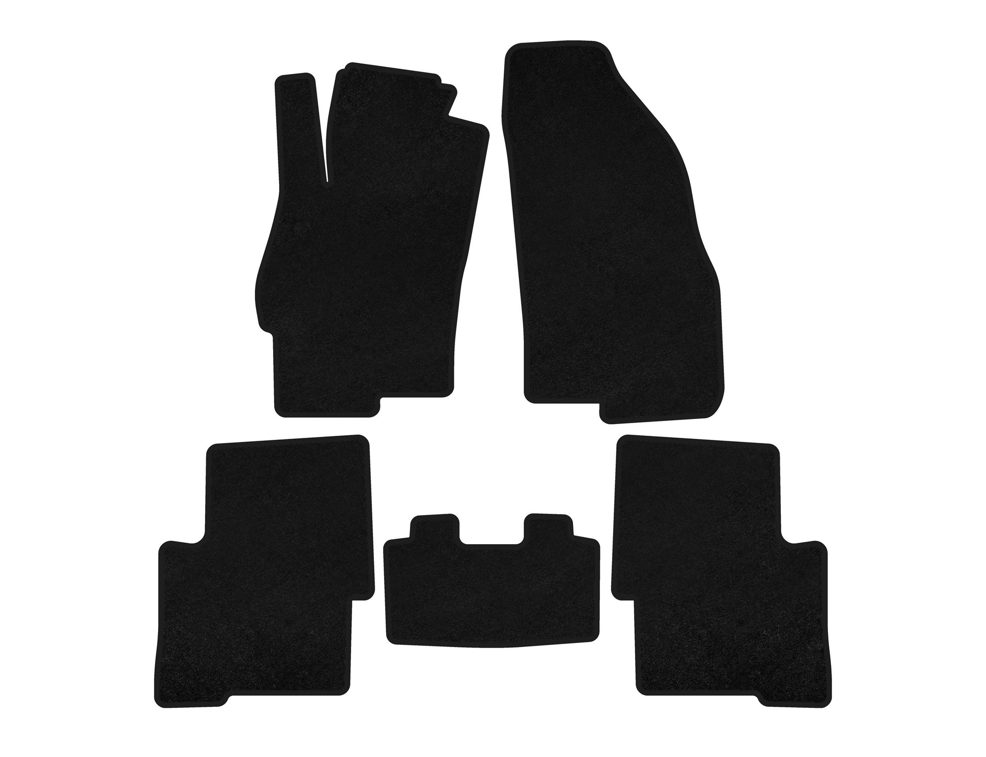 Textile Floor Mats Premium (SD, Black) for Fiat Linea 2006-2018 - image 1