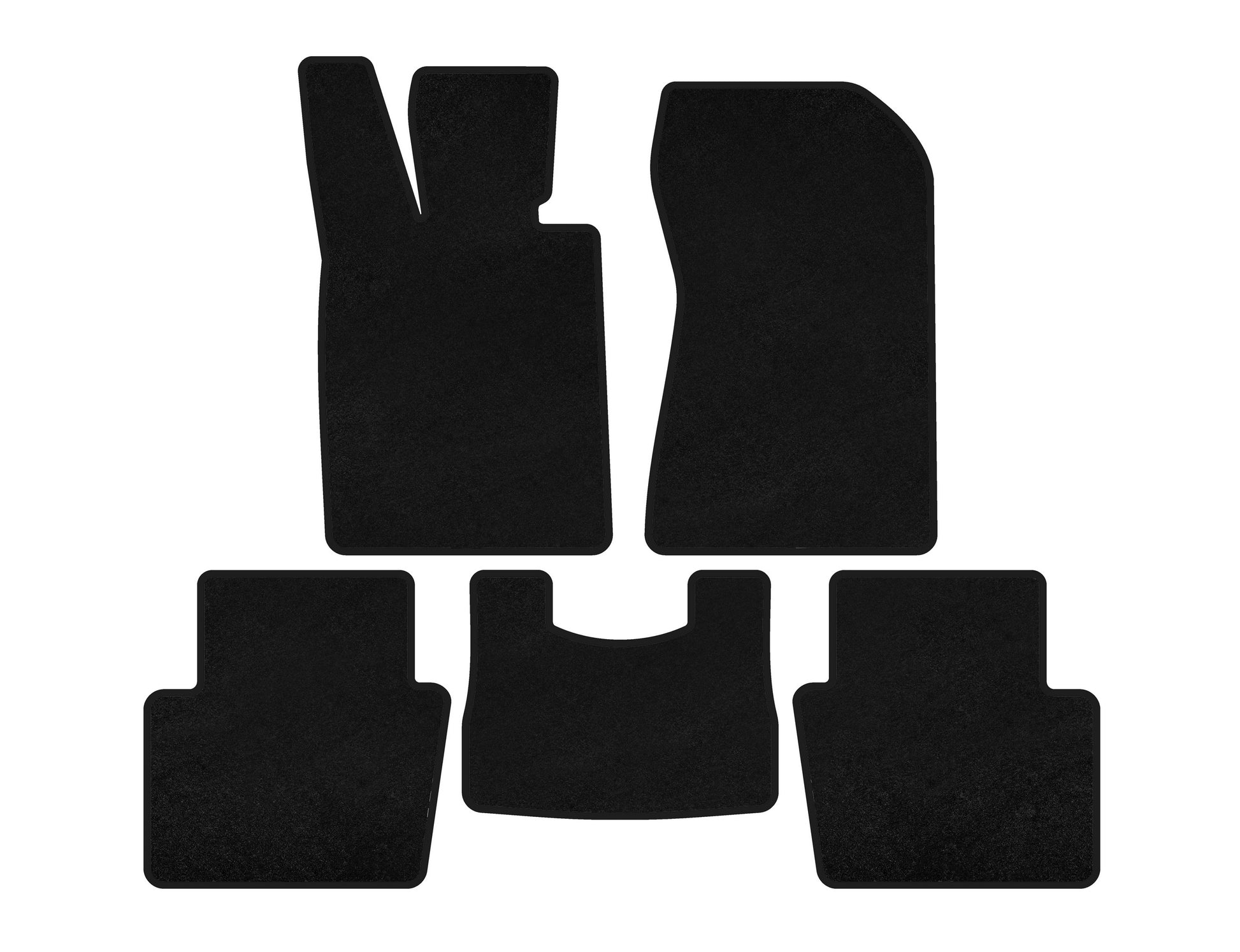 Textile Floor Mats Premium (Black) for Honda Legend 2004-2012 - image 1