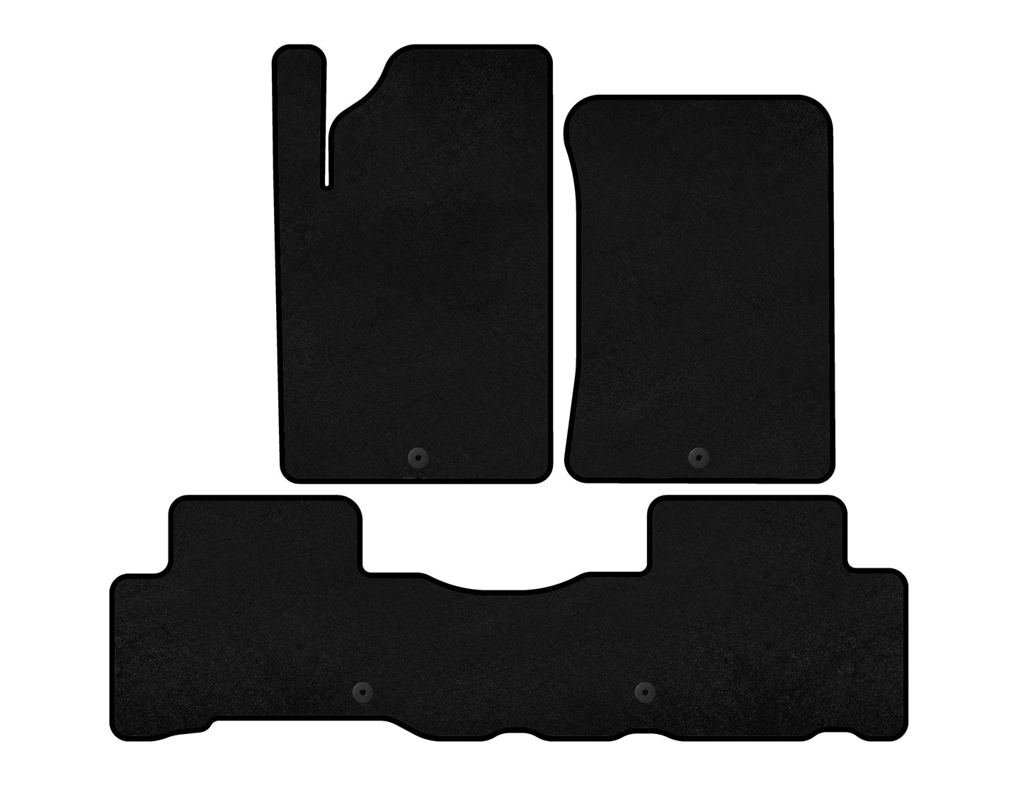 Textile Floor Mats Premium (black) for SsangYong Rexton II 2017- - image 1