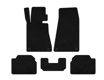 Textile Floor Mats Classic (SD, Black) for BMW 5 Series E-34 1988-1995 - image 1