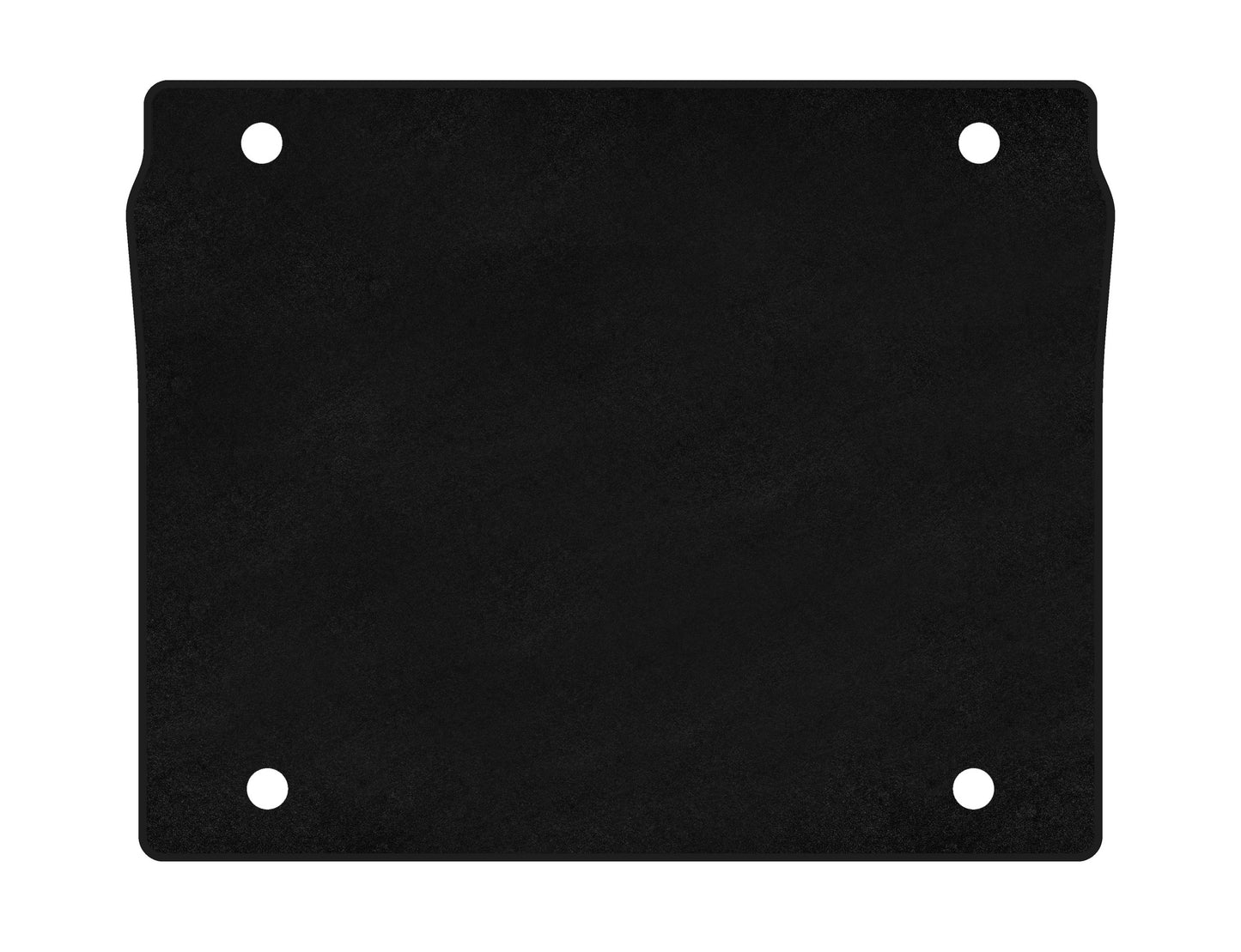 Trunk mat textile Classic (5-seater/Short base, Black) for Fiat Doblo II 2010-2022 - image 1