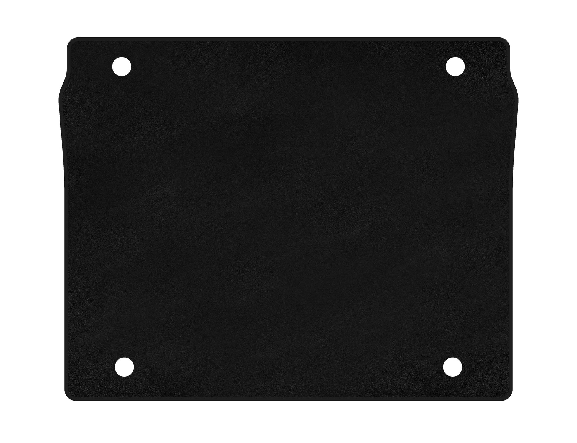 Trunk mat textile Classic (5-seater/Short base, Black) for Fiat Doblo II 2010-2022 - image 1