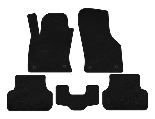 Textile Floor Mats Classic (2013-2016, SW, Black) for Seat Leon 2013-2020 - image 1
