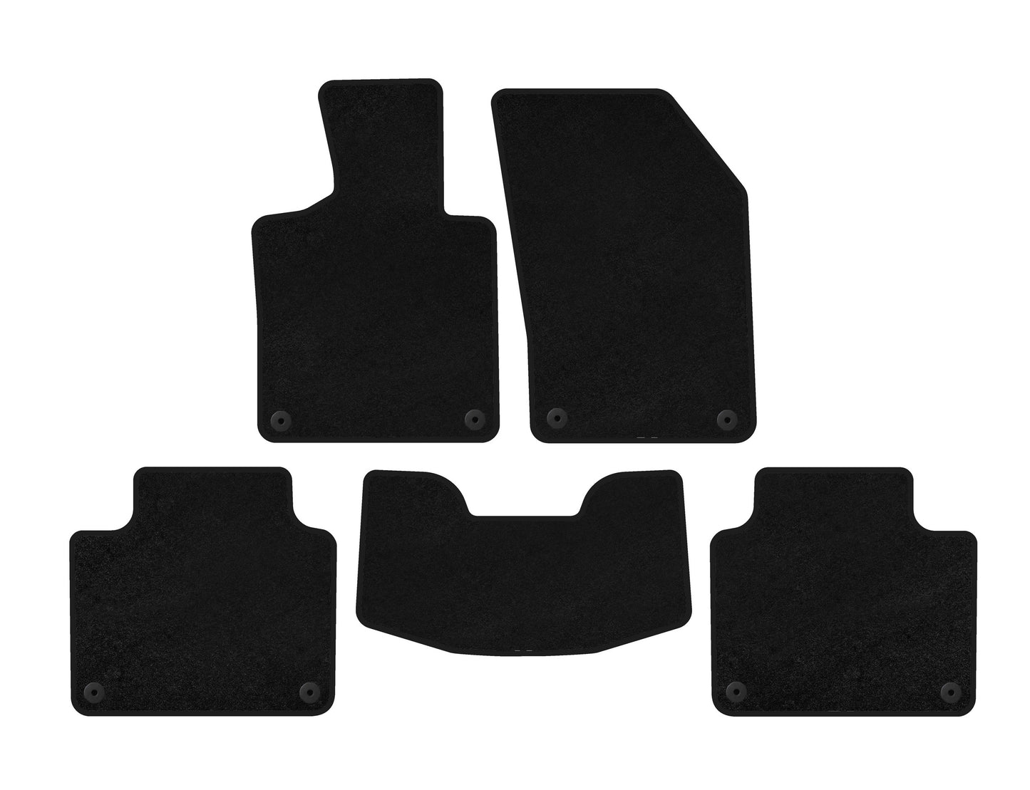 Textile Floor Mats Classic (SW, Black) for Volvo V90 1997-1998 - image 1
