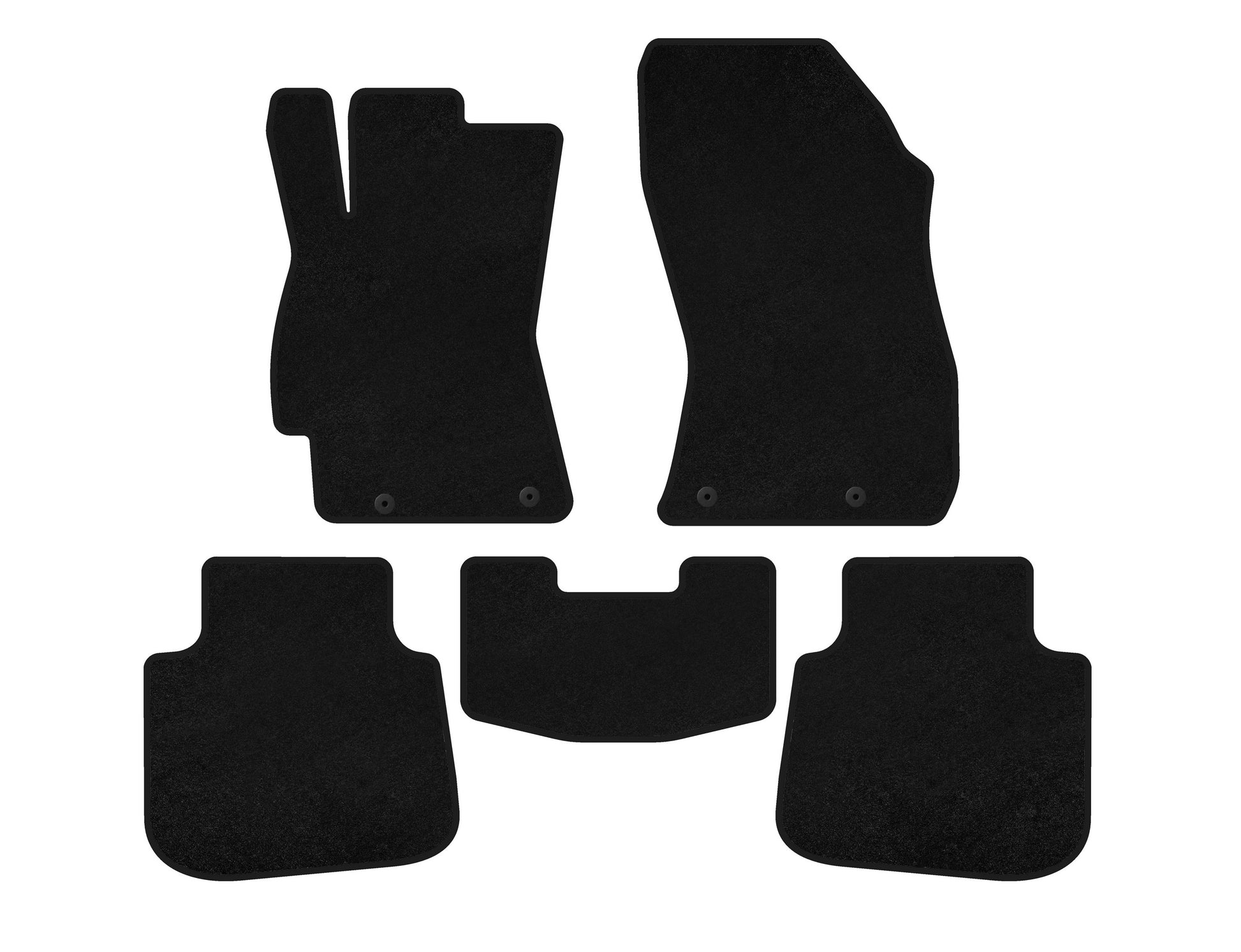 Textile Floor Mats Classic (SD, Legacy BN, Black) for Subaru Legacy 2014-2019 - image 1