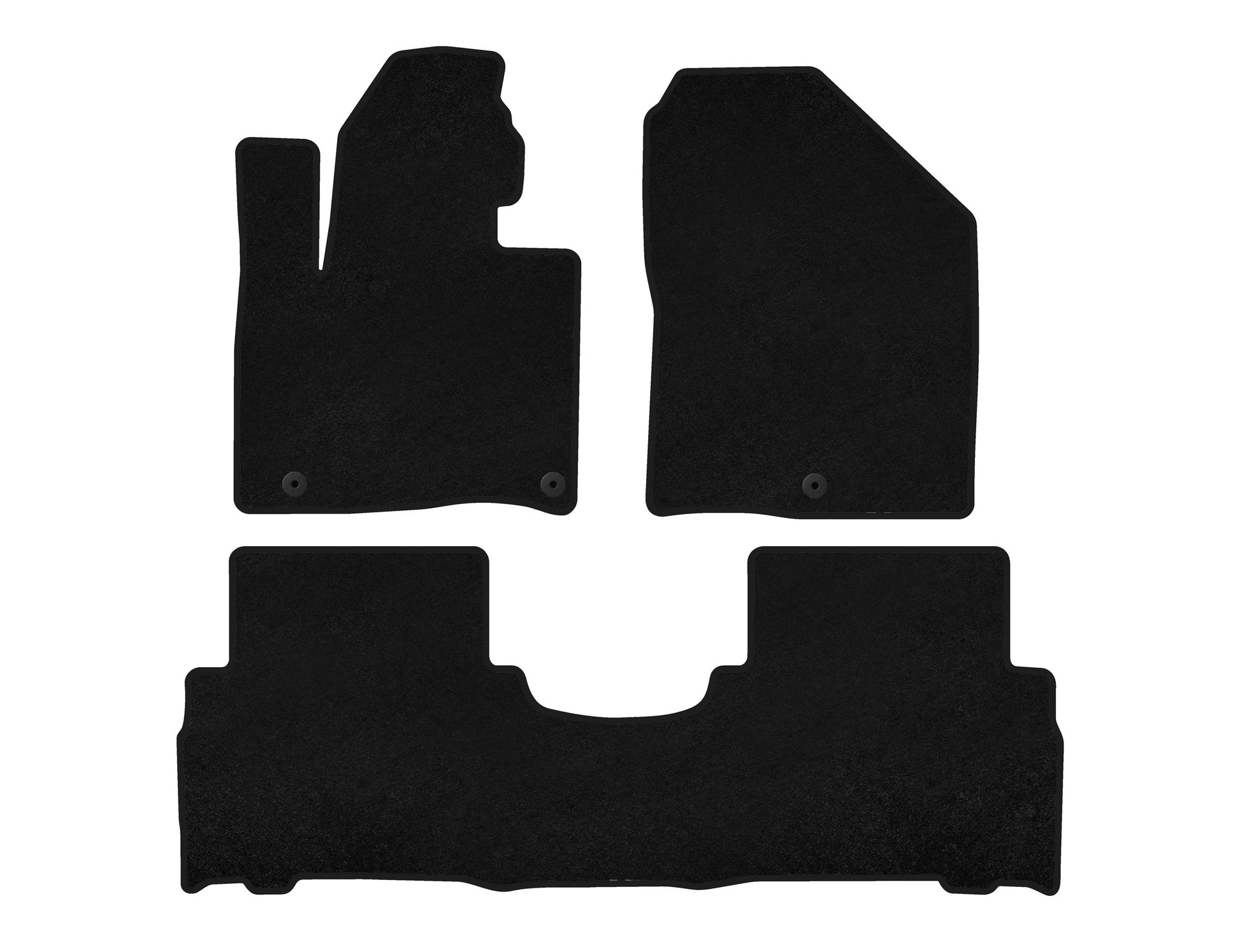 Classic textile mats (2014-2018, 5-seater, Black) for Kia Sorento III UM 2014-2020 - image 1