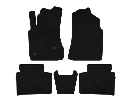 Textile Floor Mats Classic (Black) for FAW Besturn X80 2013-2020 - image 1