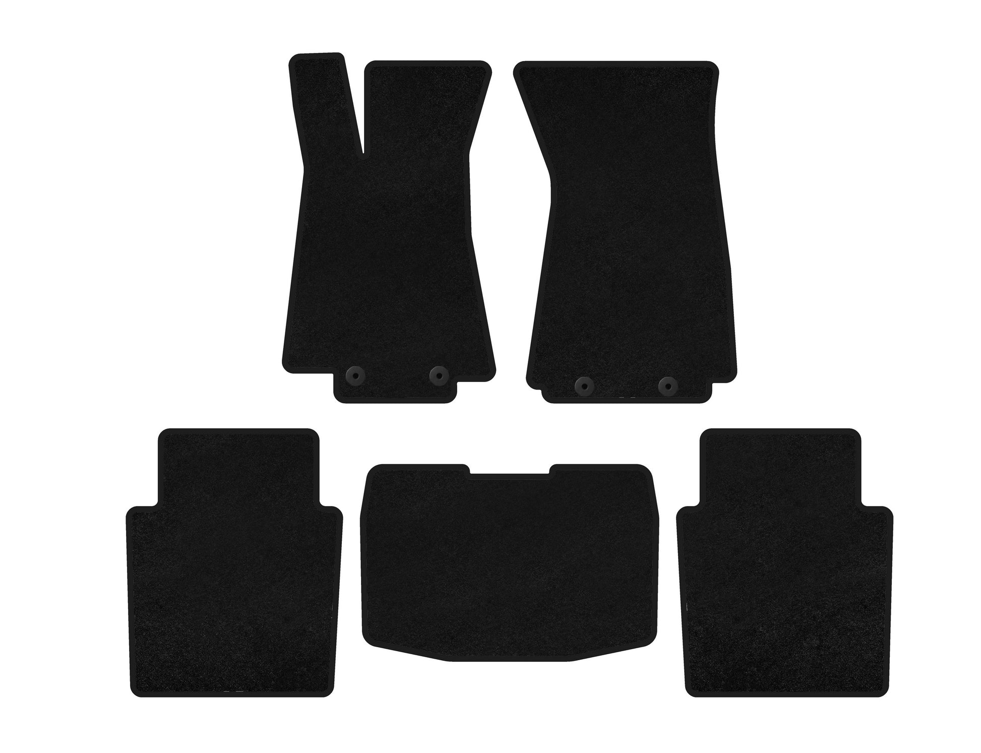 Textile Floor Mats Premium (SD, Black) for Jaguar XJ 2003-2009 - image 1