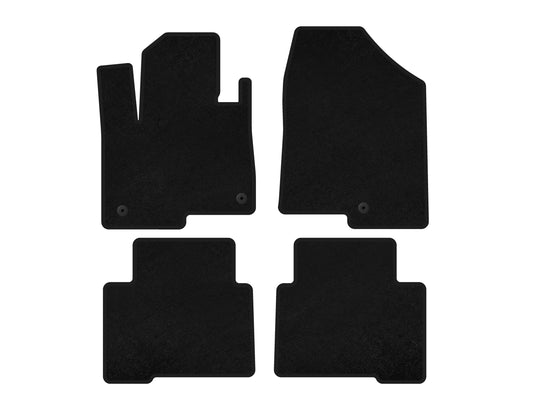 Textile Floor Mats Classic (2 Rows, for Grand, Black) for Hyundai Santa Fe 4 2018-2023 - image 1