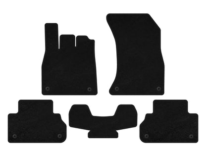 Textile Floor Mats Premium (Black) for Audi Q5 2017-2025 - image 2