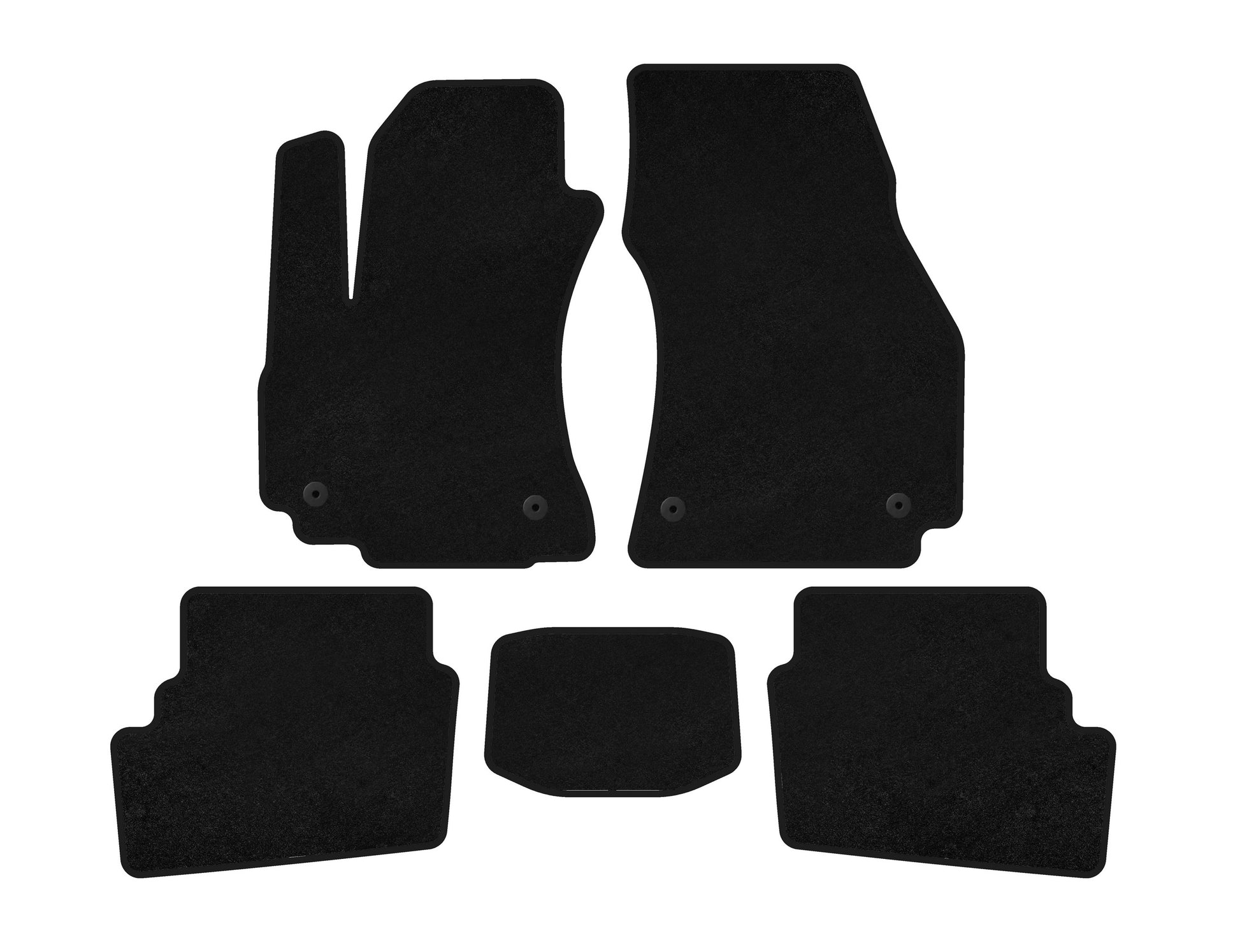Premium Textile Floor Mats (2 Rows, 2003-2005, 7-Seater, Black) for Opel Zafira A 1998-2005 - image 1