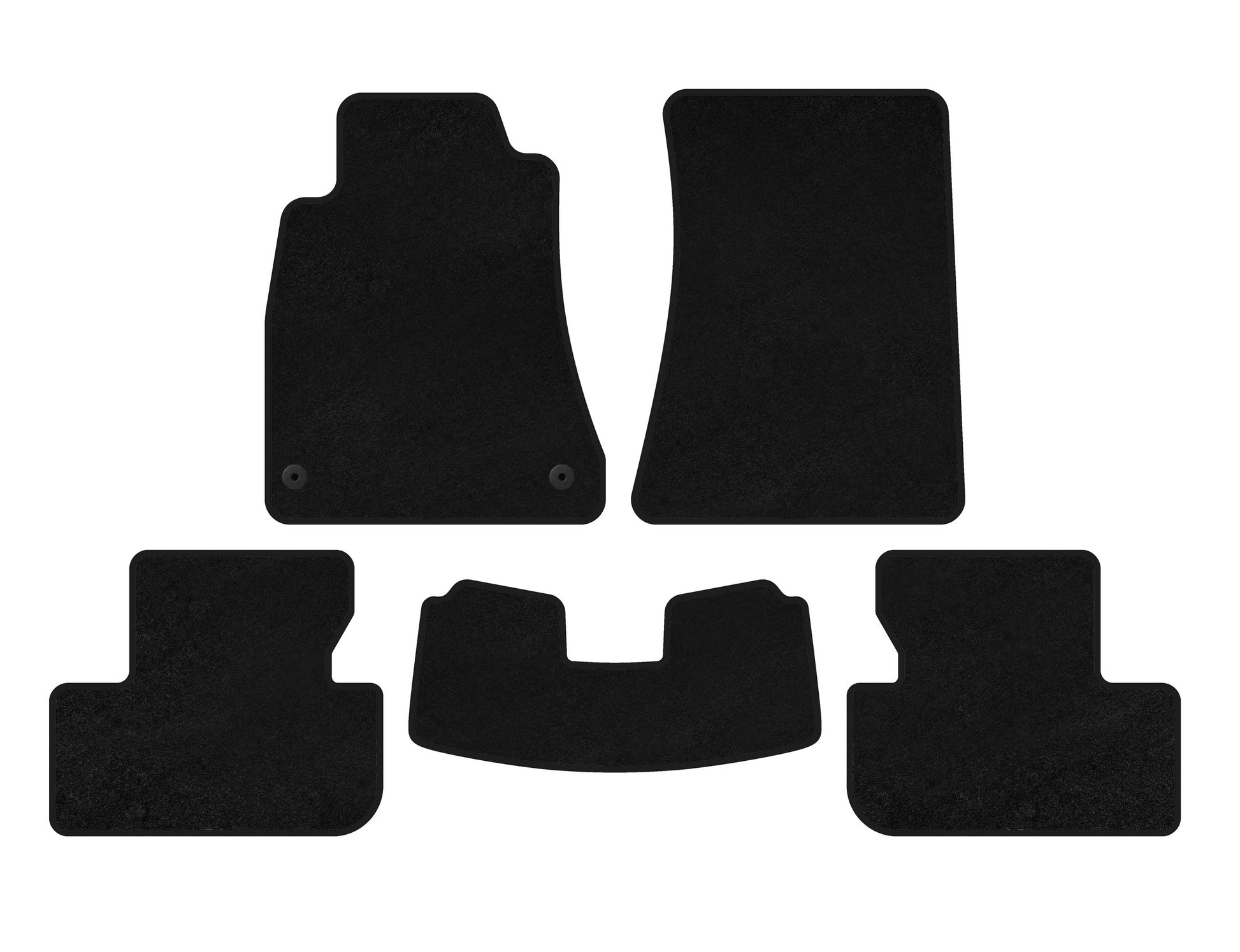 Textile Floor Mats Premium (SD, 2WD, Black) for Lexus IS 2005-2013 - image 1