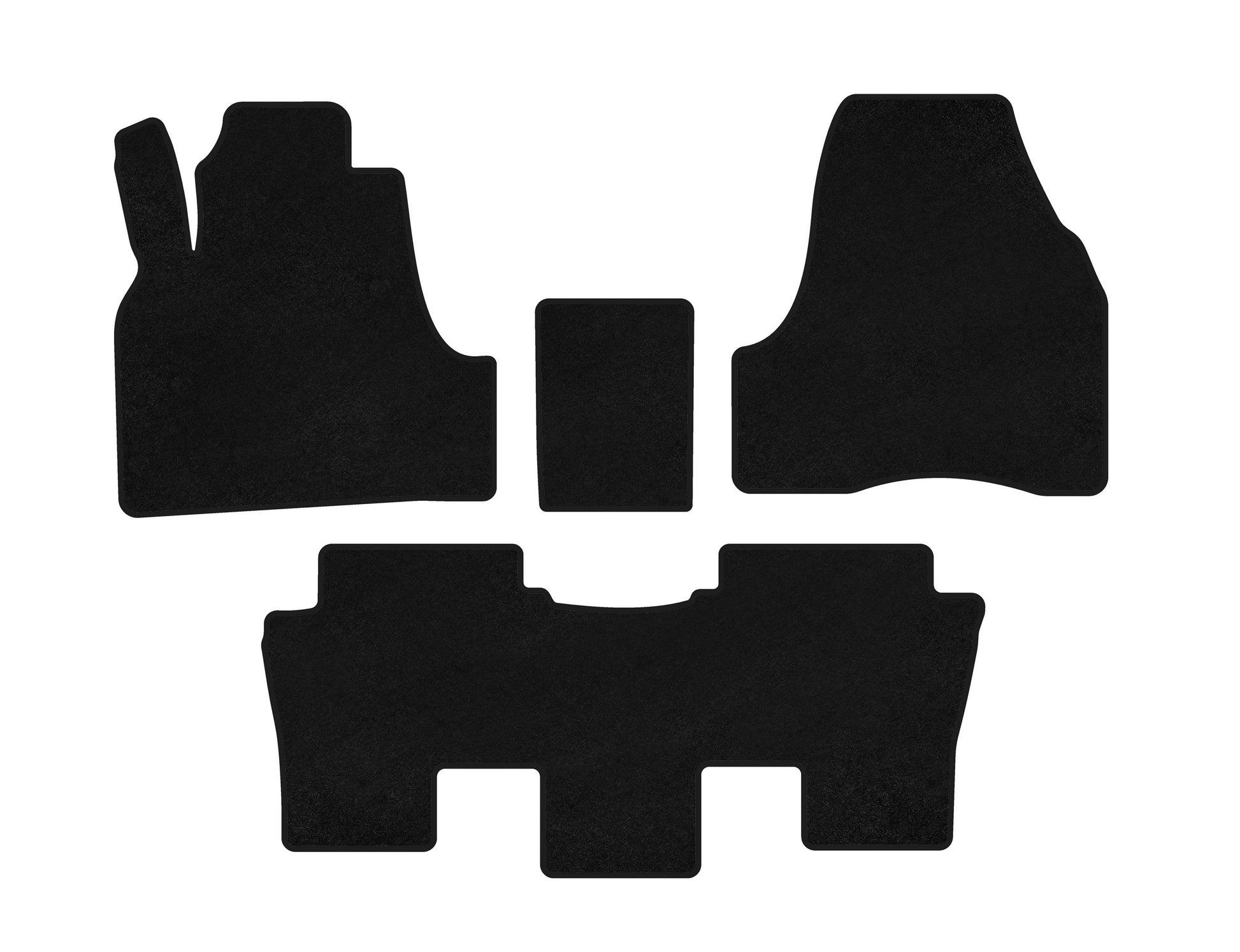 Textile Floor Mats Classic (Black) for Peugeot 807 2002-2014 - image 1