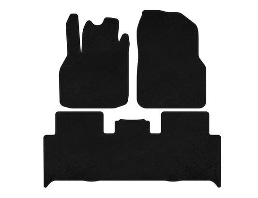 Textile Floor Mats Classic (2 Rows, Black) for Renault Scenic/Grand 2003-2009 - image 1
