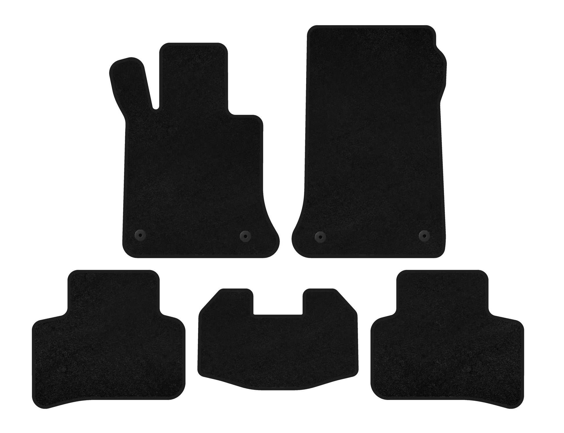 Textile Floor Mats Premium (Black) for Mercedes GLK сlass X204 2008-2015 - image 1