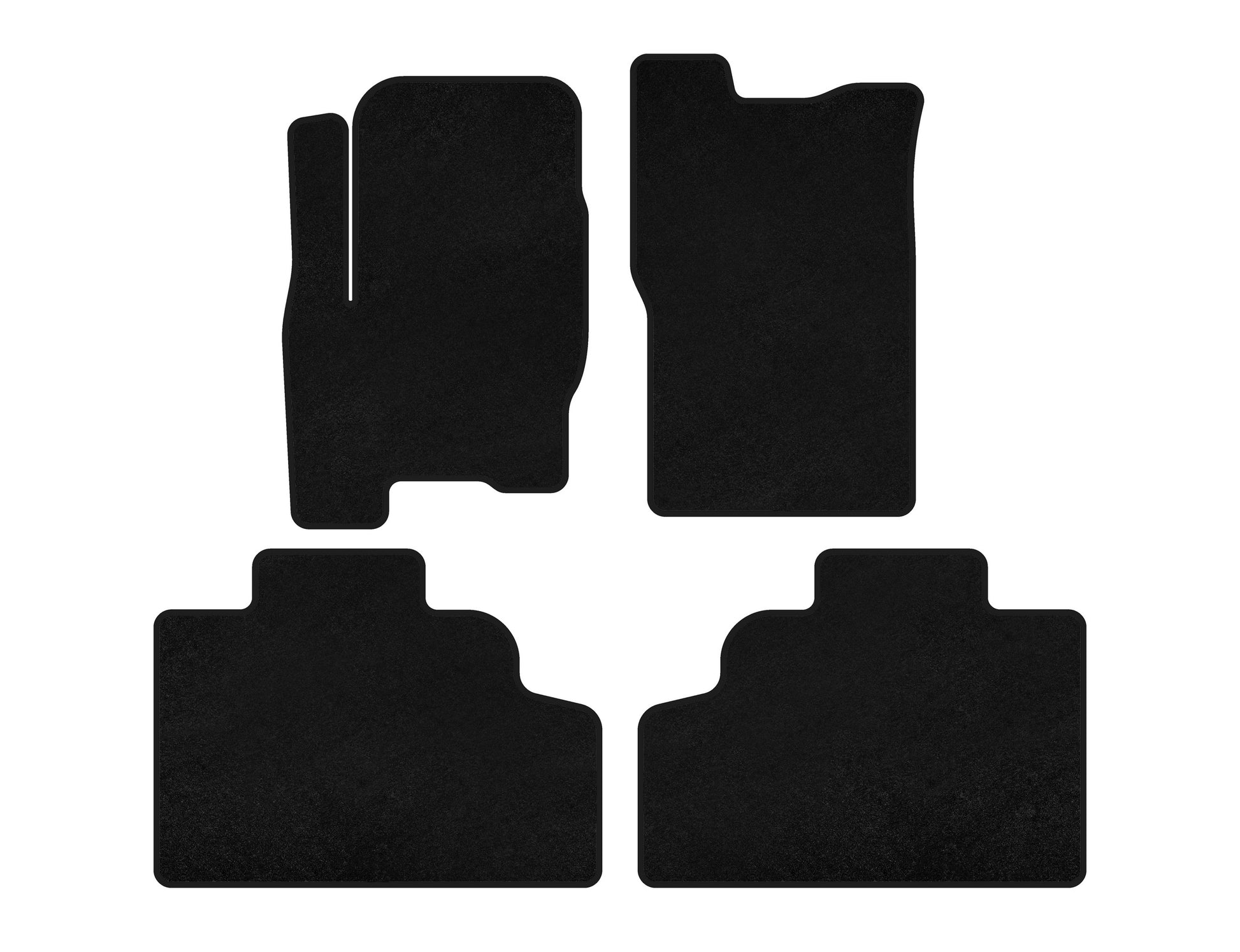 Textile Floor Mats Premium (black) for SsangYong Korando 1997-2006 - image 1