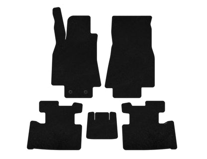 Textile Floor Mats Premium (2004-2008, HB, 5-Door, Black) for Mercedes A-сlass W169 2004-2012 - image 1