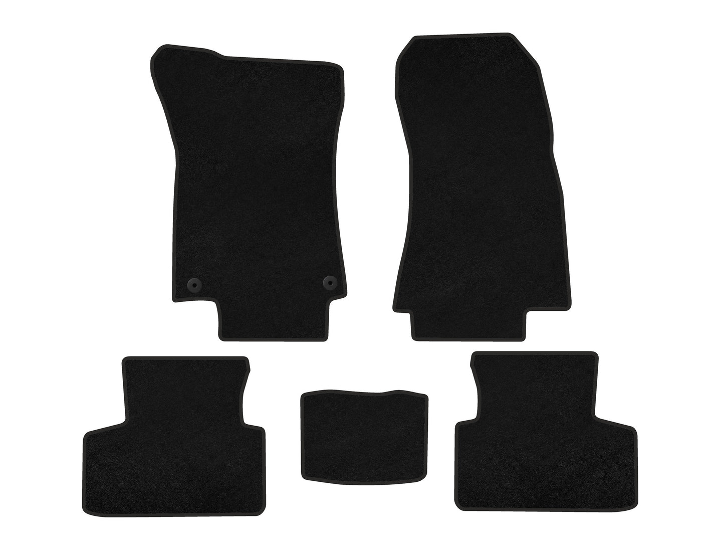 Textile Floor Mats Premium (Black) for Mercedes GLB X247 2019- - image 1